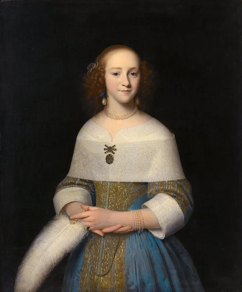 Portrait of a Young Lady, by Isaack Luttichuys, oil, 1656