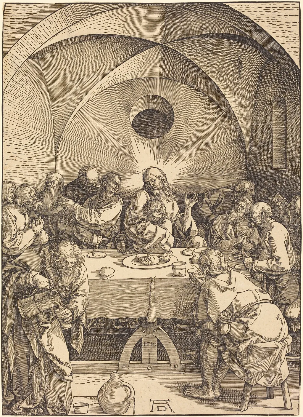 The Last Supper, by Albrecht Dürer, ink, 1510