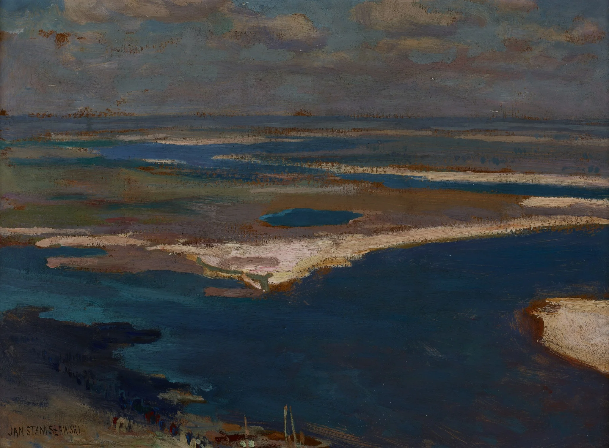 The Dnieper River in Blue, detail