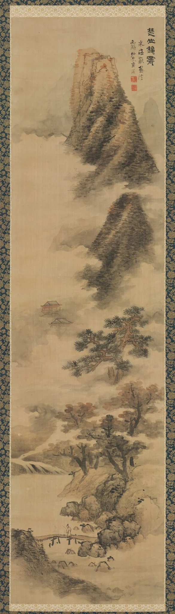 Clearing Autumn Mists in the Chu Mountains, detail