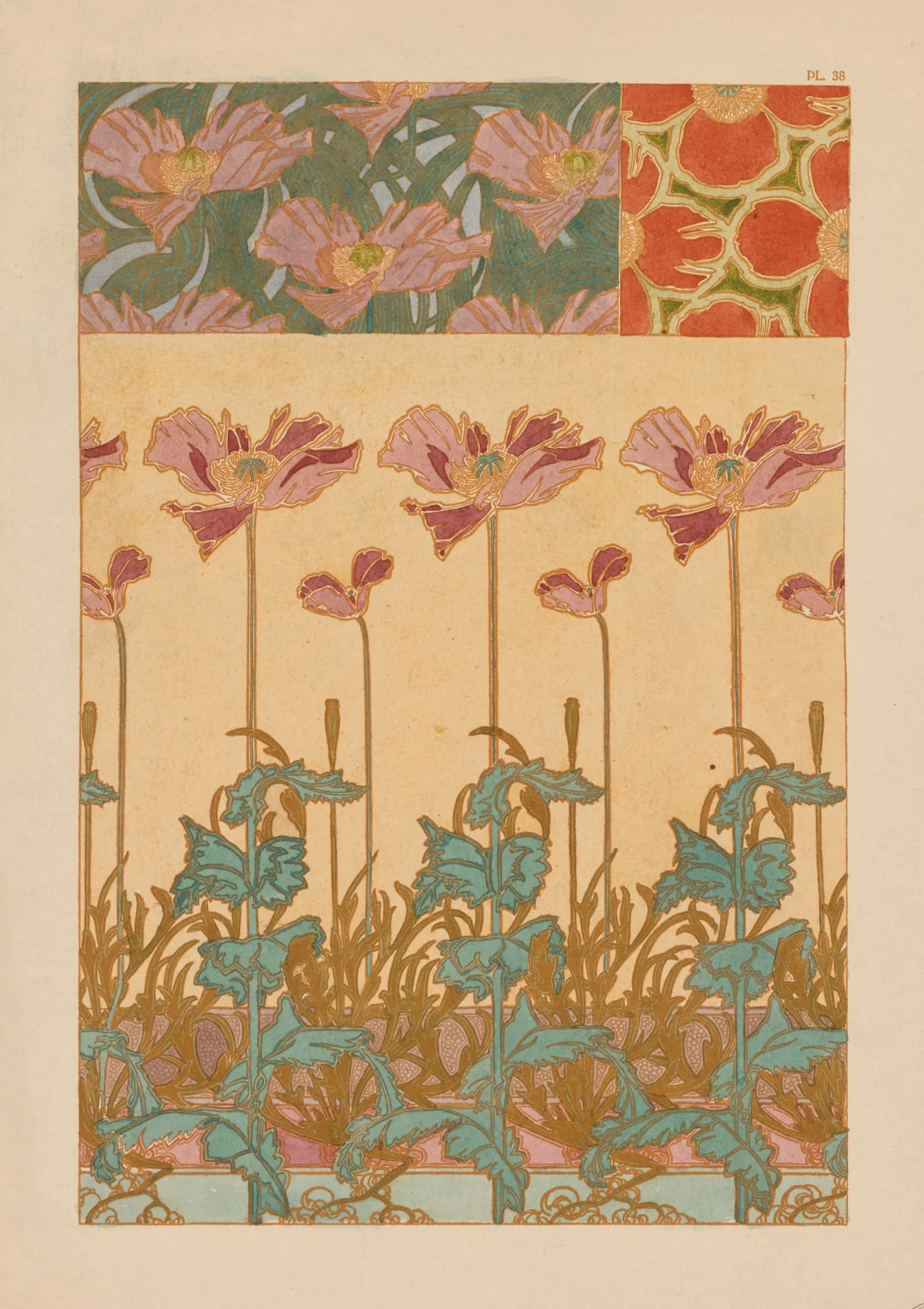 Documents Decoratifs: Oriental Poppies, detail