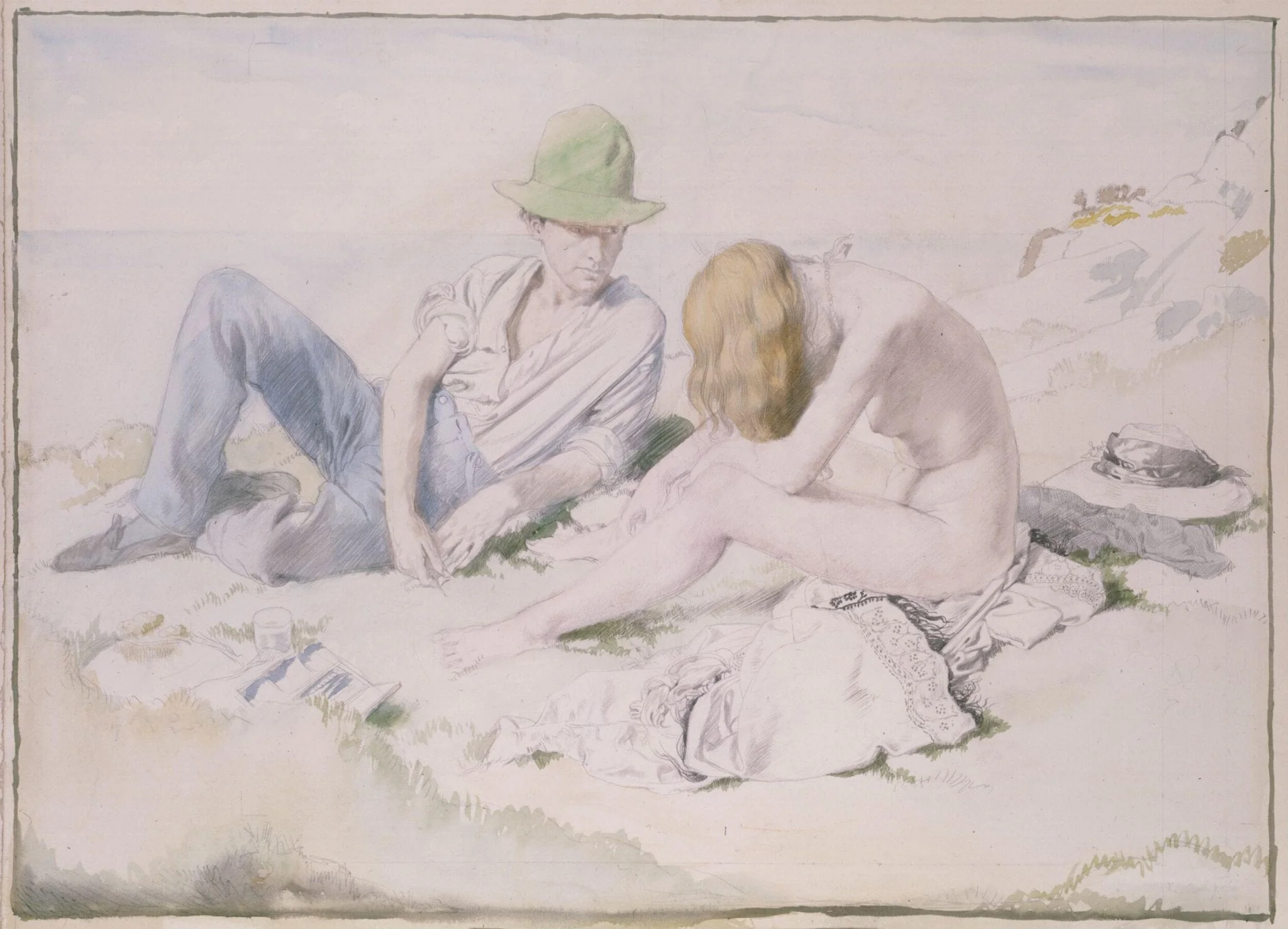 The Draftsman and his Model, detail