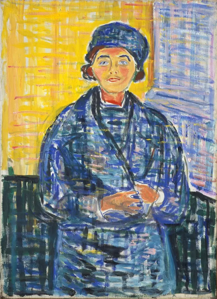 Ebba Ridderstad, by Edvard Munch, oil, 1935