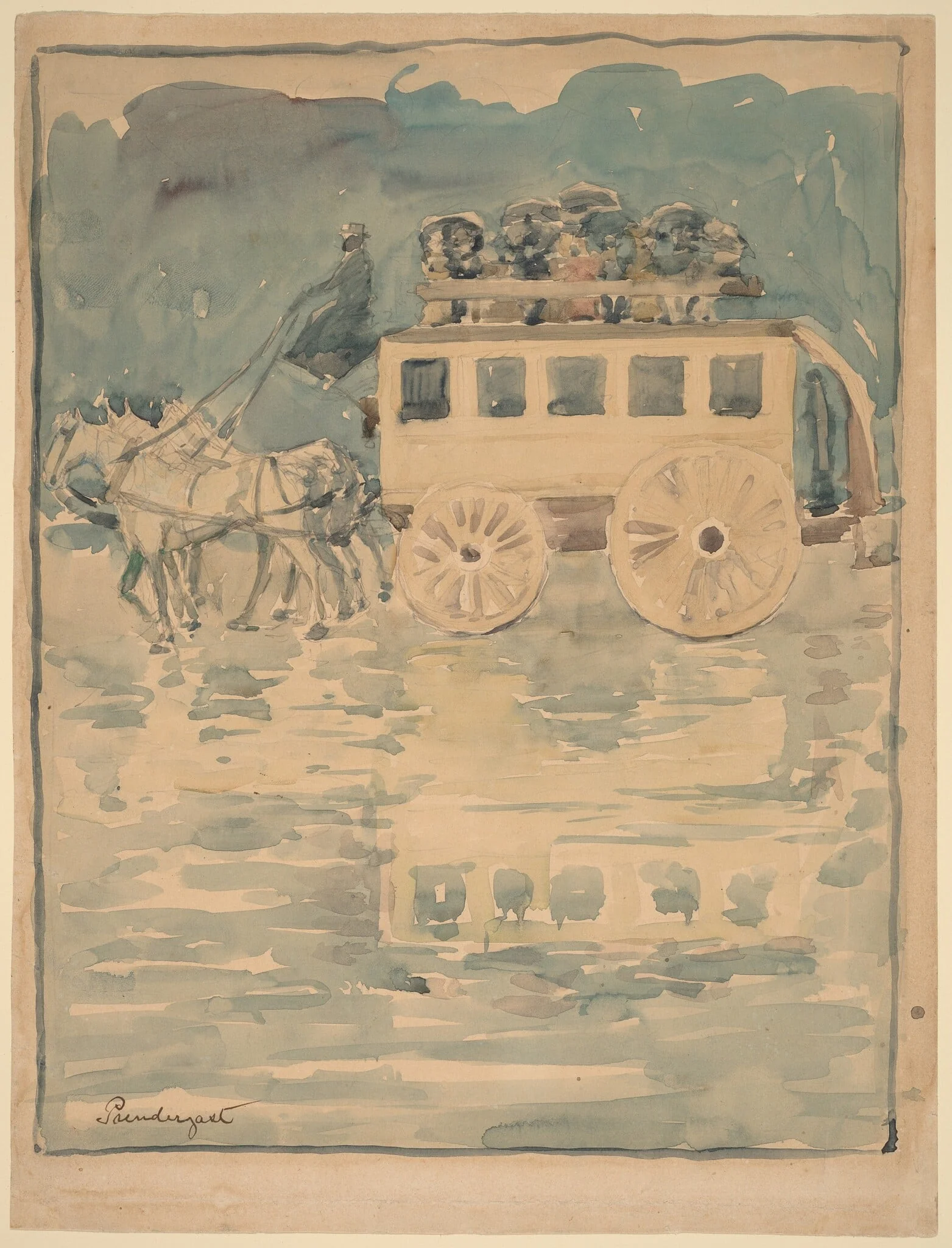 Parisian Omnibus, detail