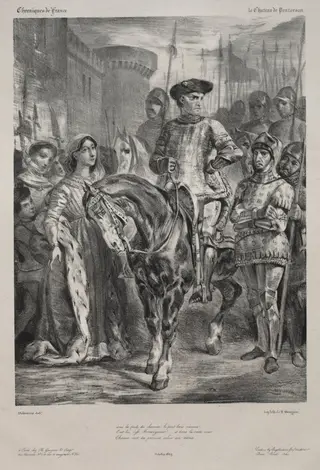 Duguesclin, by Eugène Delacroix, 1829