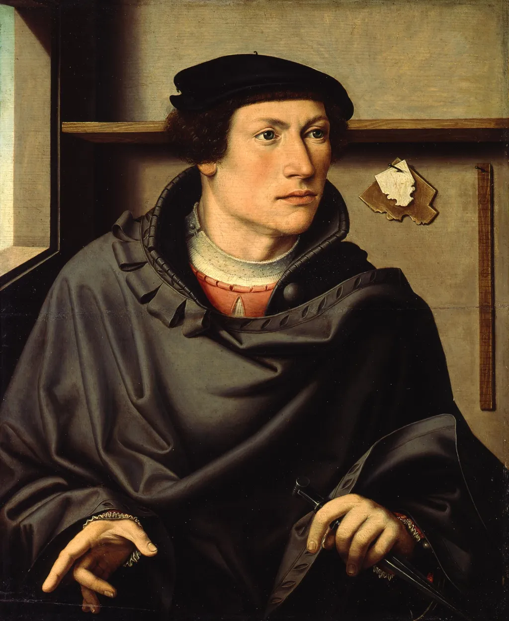 Portrait of an Architect, by Ludger tom Ring the Elder, oil, 1520