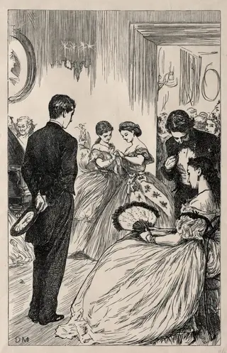 Coelebs in Search of a Mulready Envelope, by George Louis Palmella Busson Du Maurier, 1865