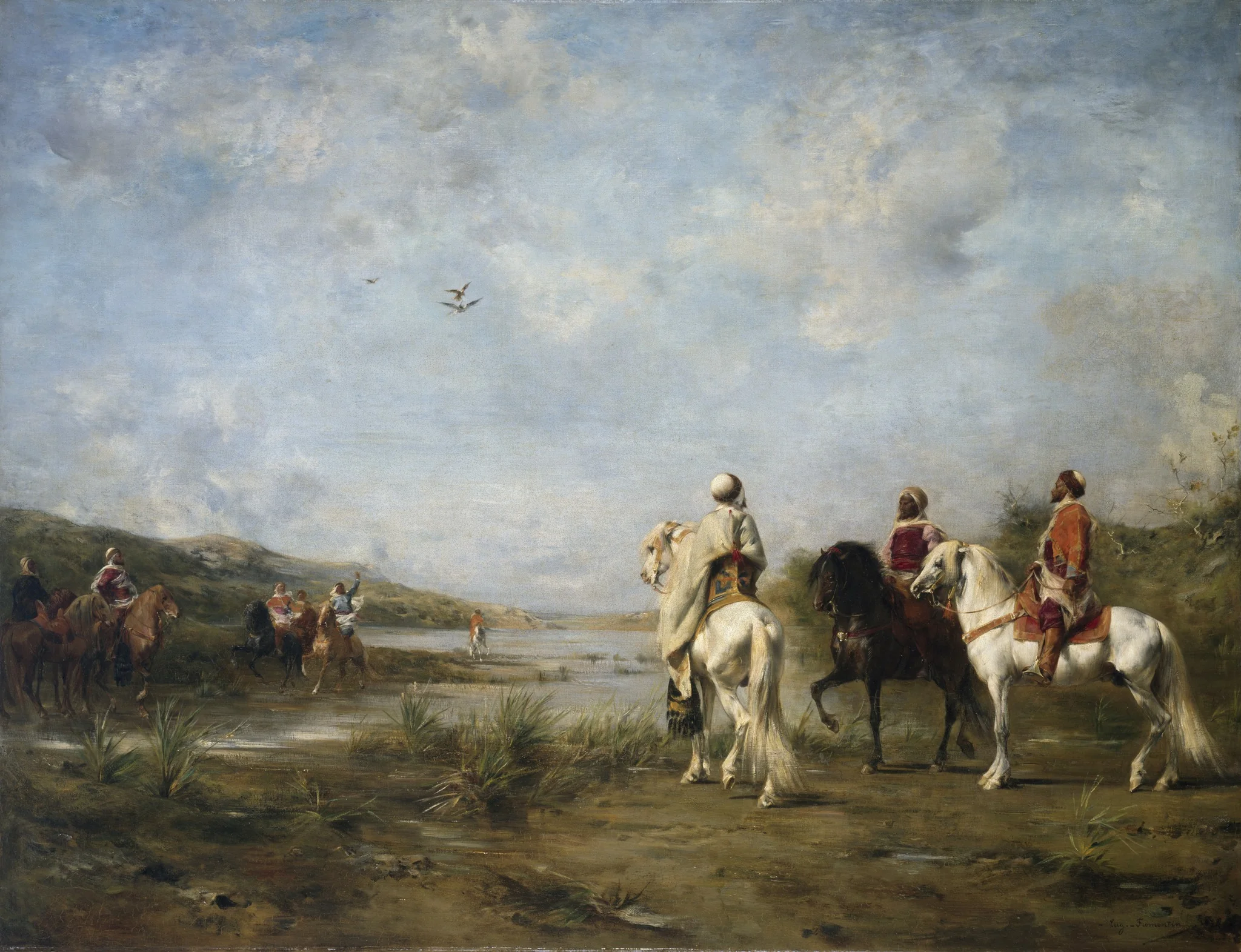 Falcon Hunt ('Algeria Remembered'), detail