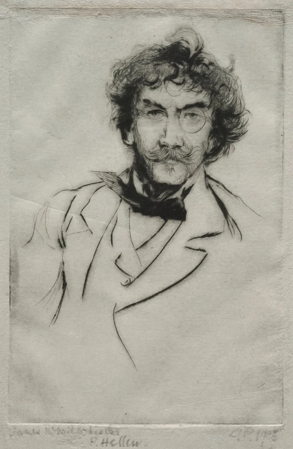 James MacNeill Whistler, by Paul César Helleu, 1903