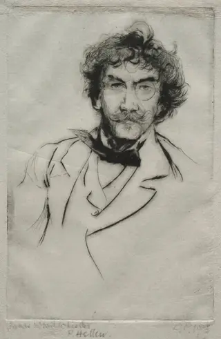 James MacNeill Whistler, by Paul César Helleu, 1903