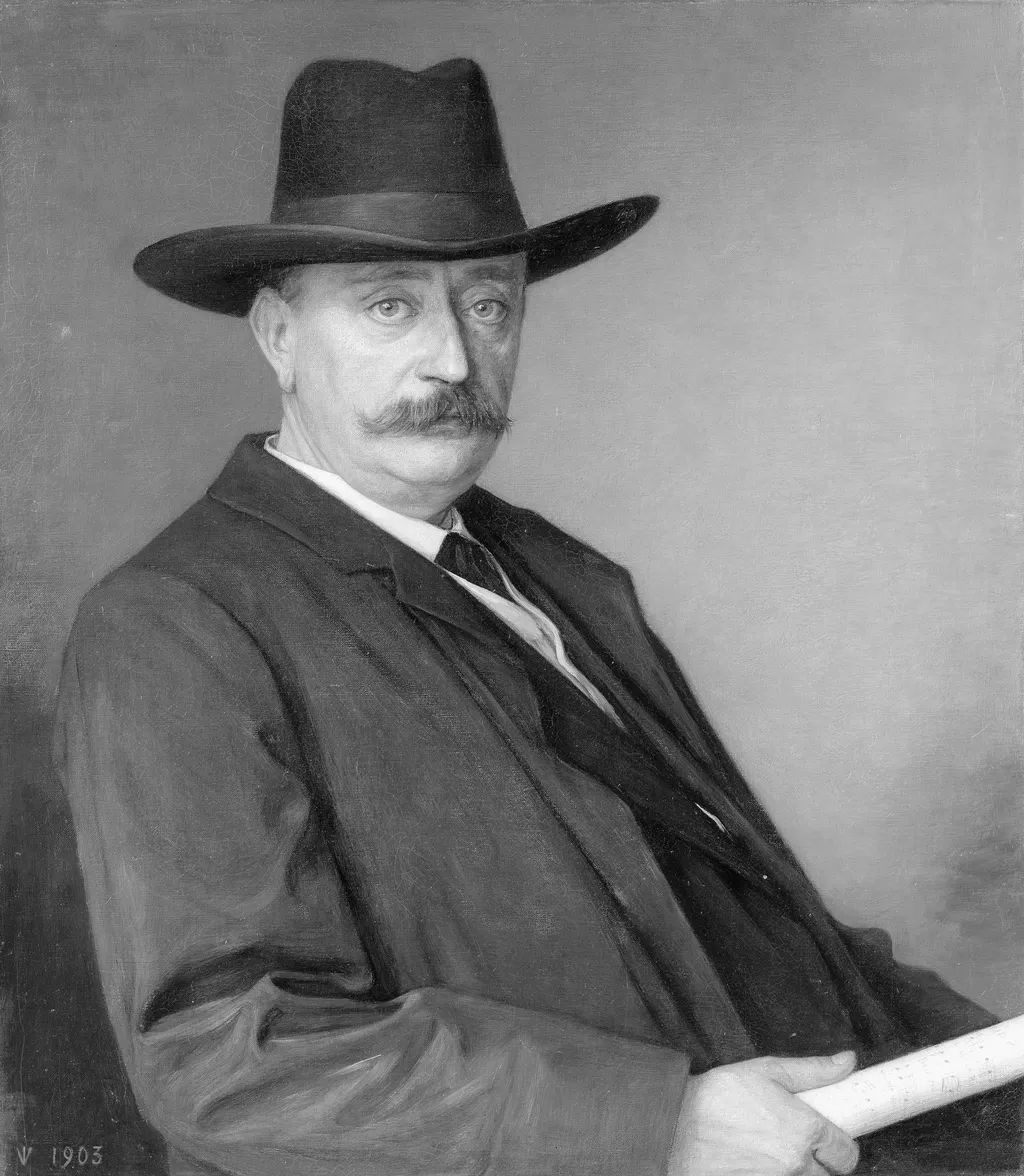 Johannes Martinus Messchaert (1857-1922). Zanger en zangpedagoog, by Jan Veth, oil, 1903