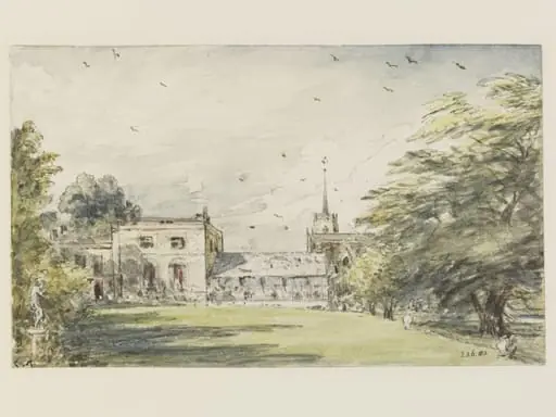Pitt Place, Epsom, the house of Mr. Digby Neave, by John Constable, watercolor, 1831