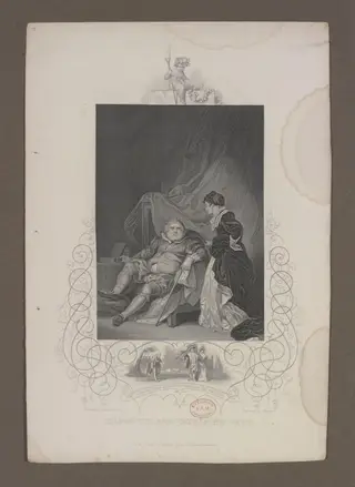 Catherine Parr outwits the Chancellor and Gardiner, by Robert Smirke