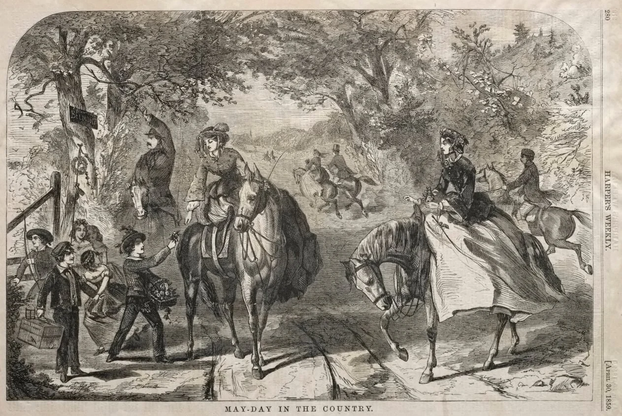 May Day in the Country, detail
