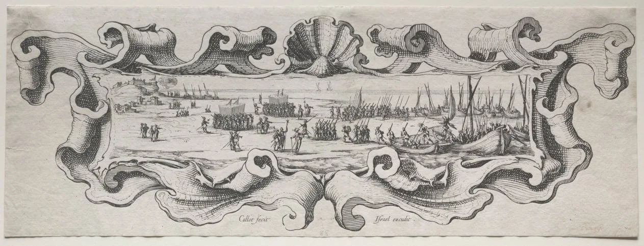 Le Débarquement des Troupes, detail