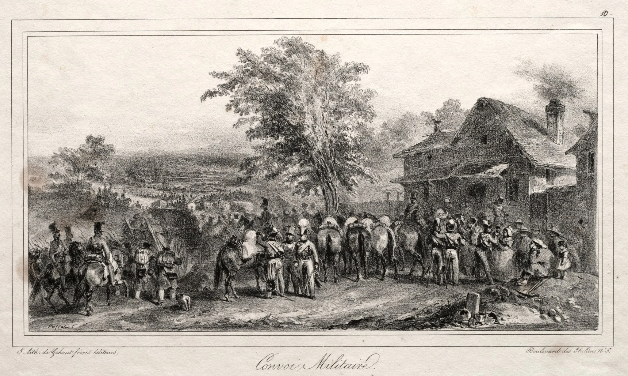 Album pour 1831: Convoi militaire, detail