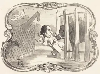 Les Malheurs du chimiste Dumas, by Honoré Daumier, ink, 1851