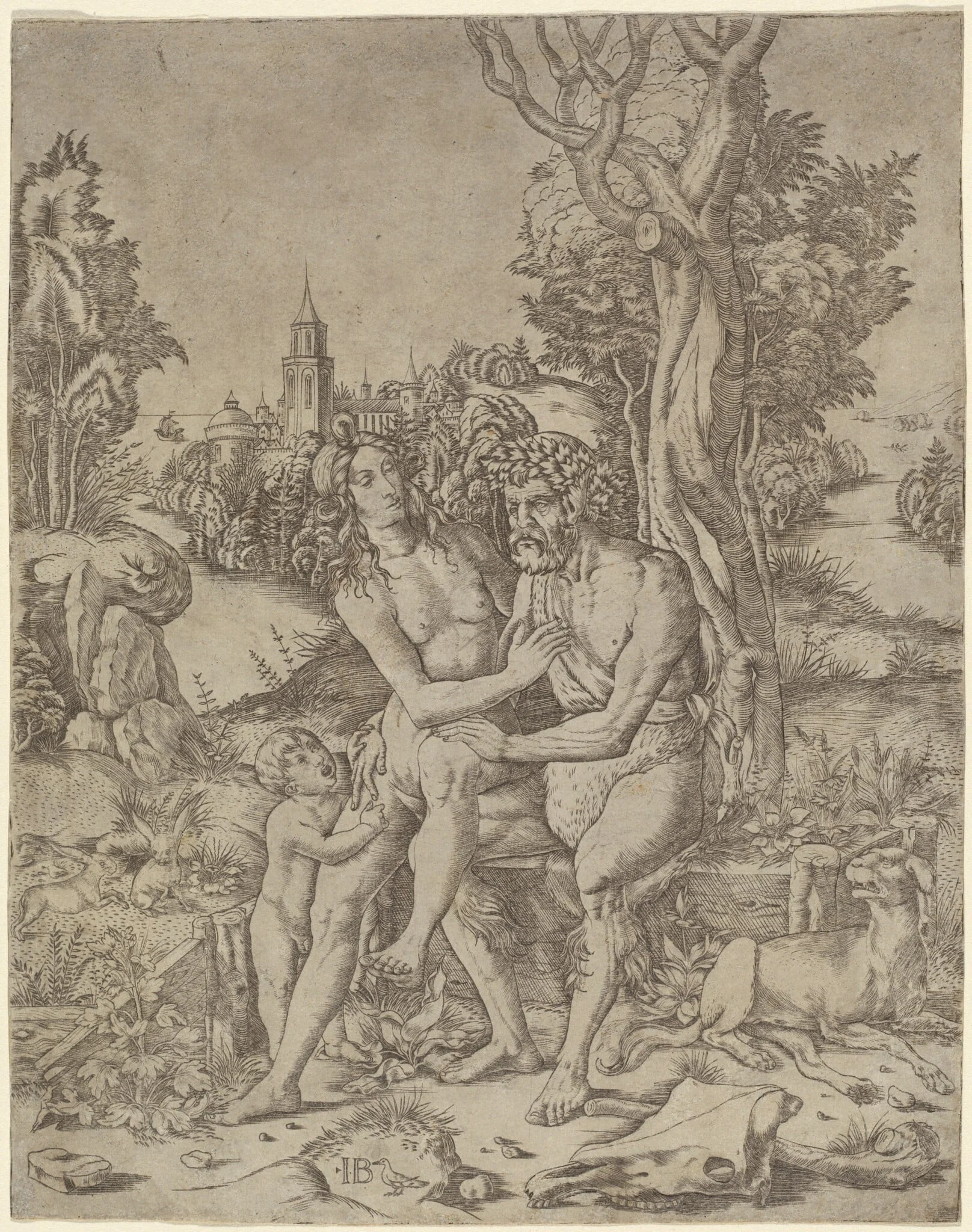 Faun Family, detail