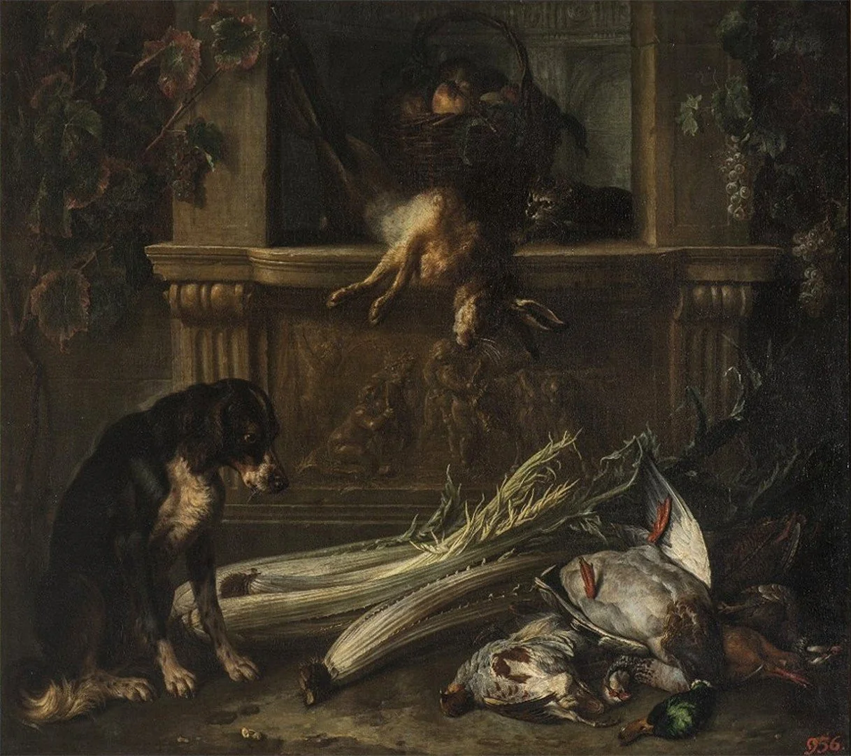 Still Life with Game and Vegetables, detail