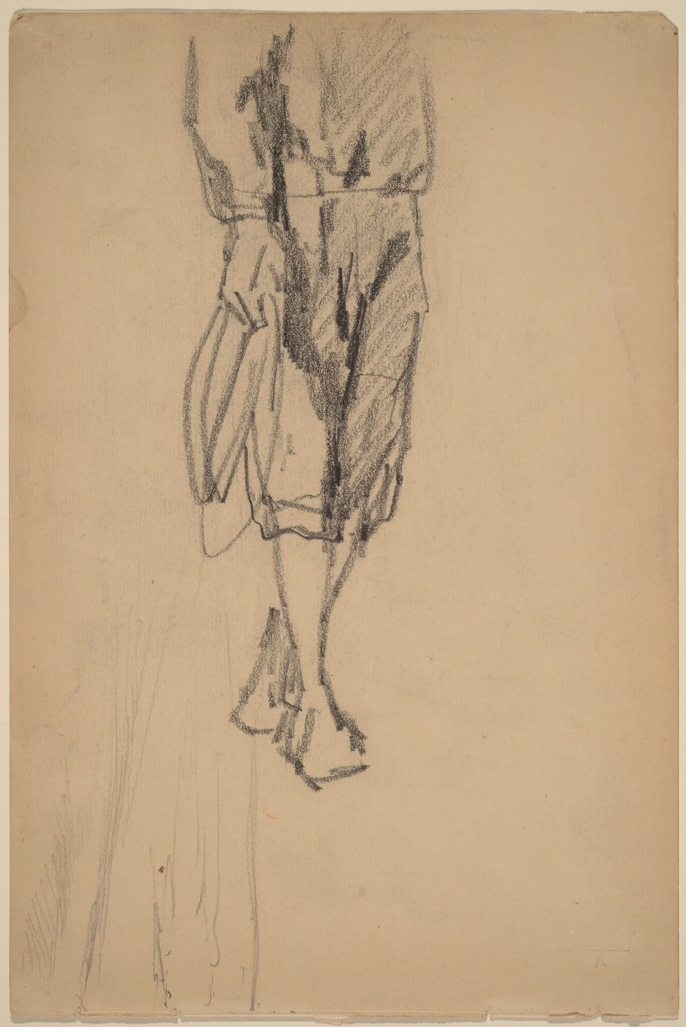 Partial Sketch of a Boy in Knickers, detail