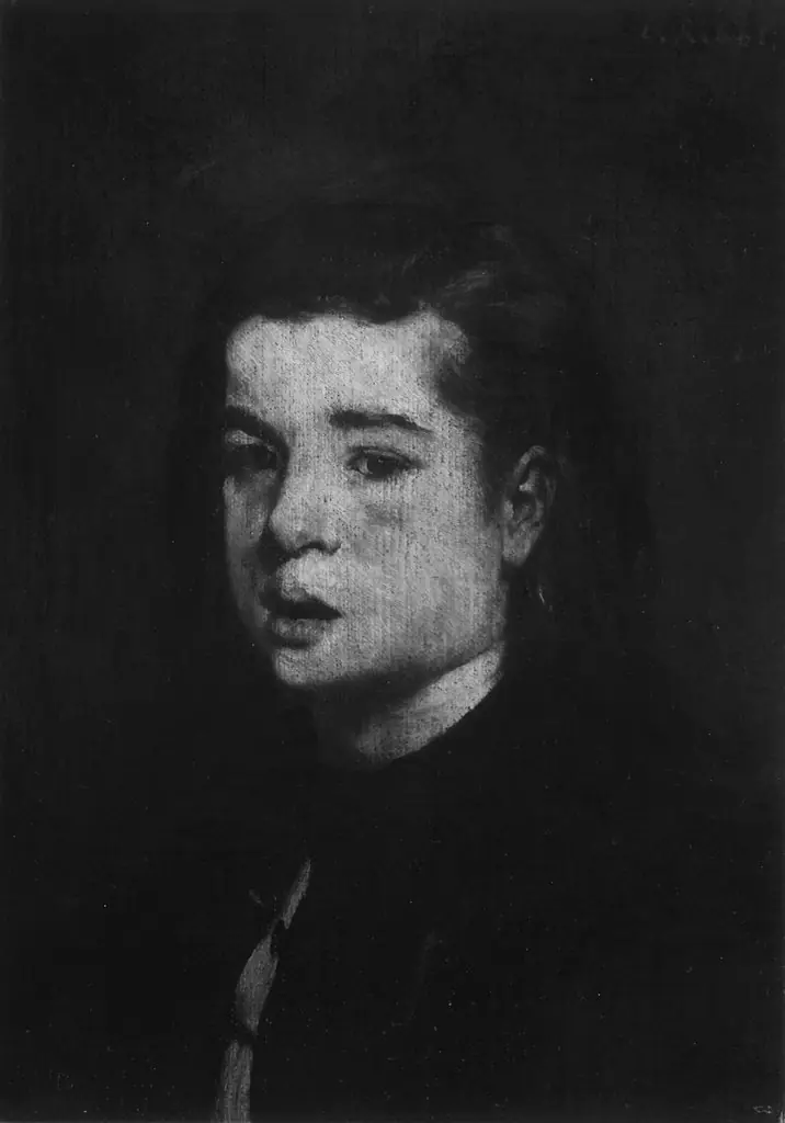 The Artist's Daughter, by Augustin Théodule Ribot, oil, 1862