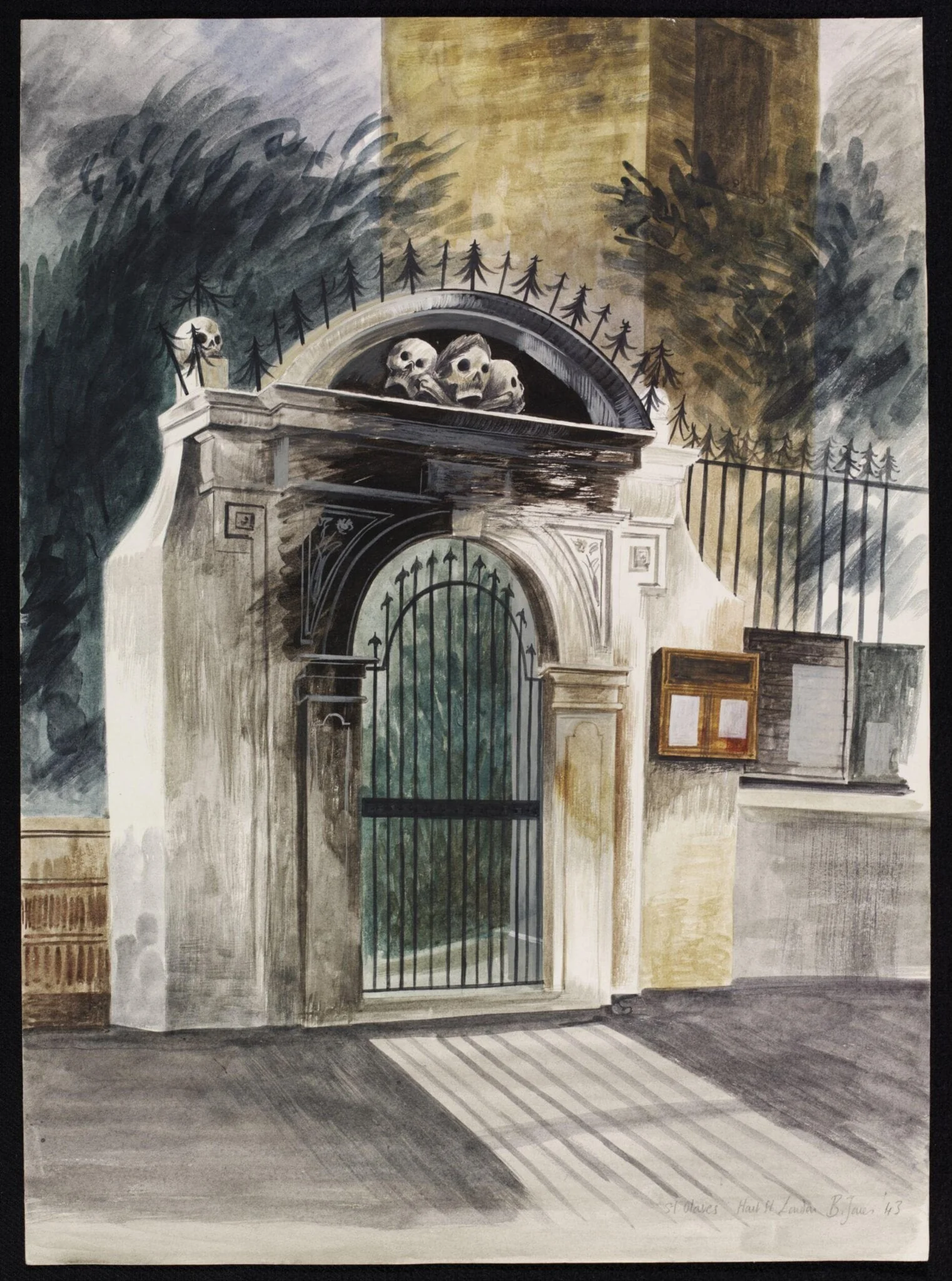 Gateway to St. Olave's Hart Street, E.C.2., detail