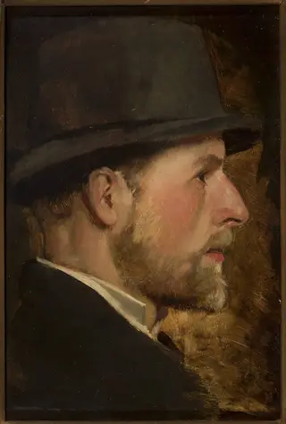 Portrait of Stanisław Czachórski (1853–1904), artist’s brother, by Władysław Czachórski, oil, 1896