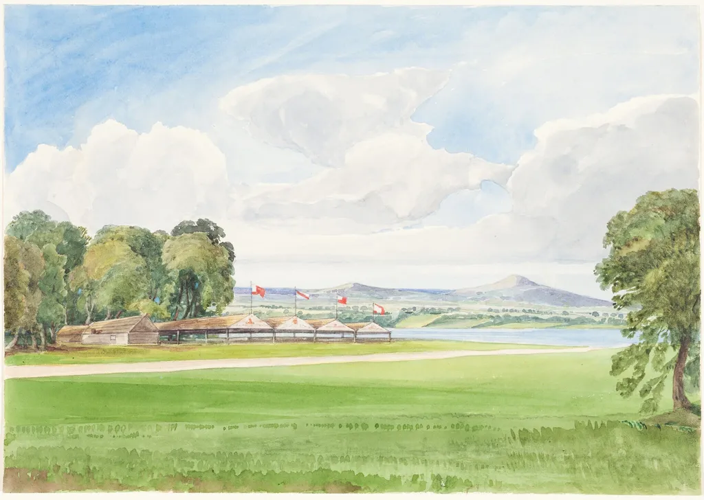 Shane's Castle, Tenants' Dinner, by James Bulwer, graphite, 1834