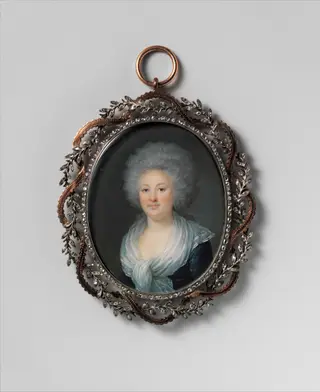 Portrait of a Woman, by Maximilien Villers, ivory, 1796
