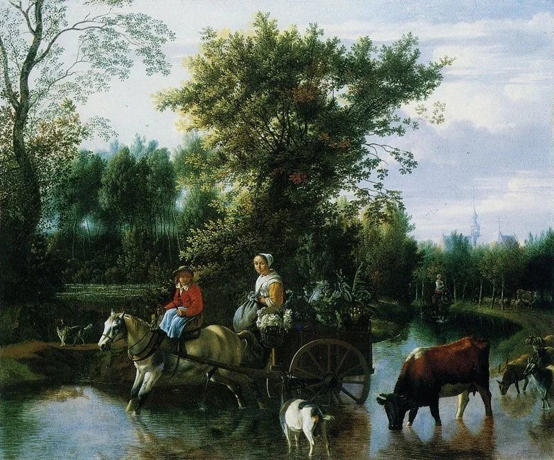 The Farm Cart, detail