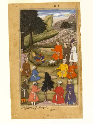 Bhisma, by Husain Ali, paint, 1598