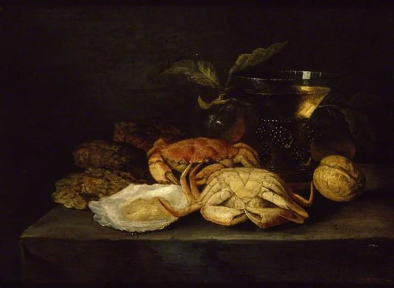 Still Life with Shell-fish, detail