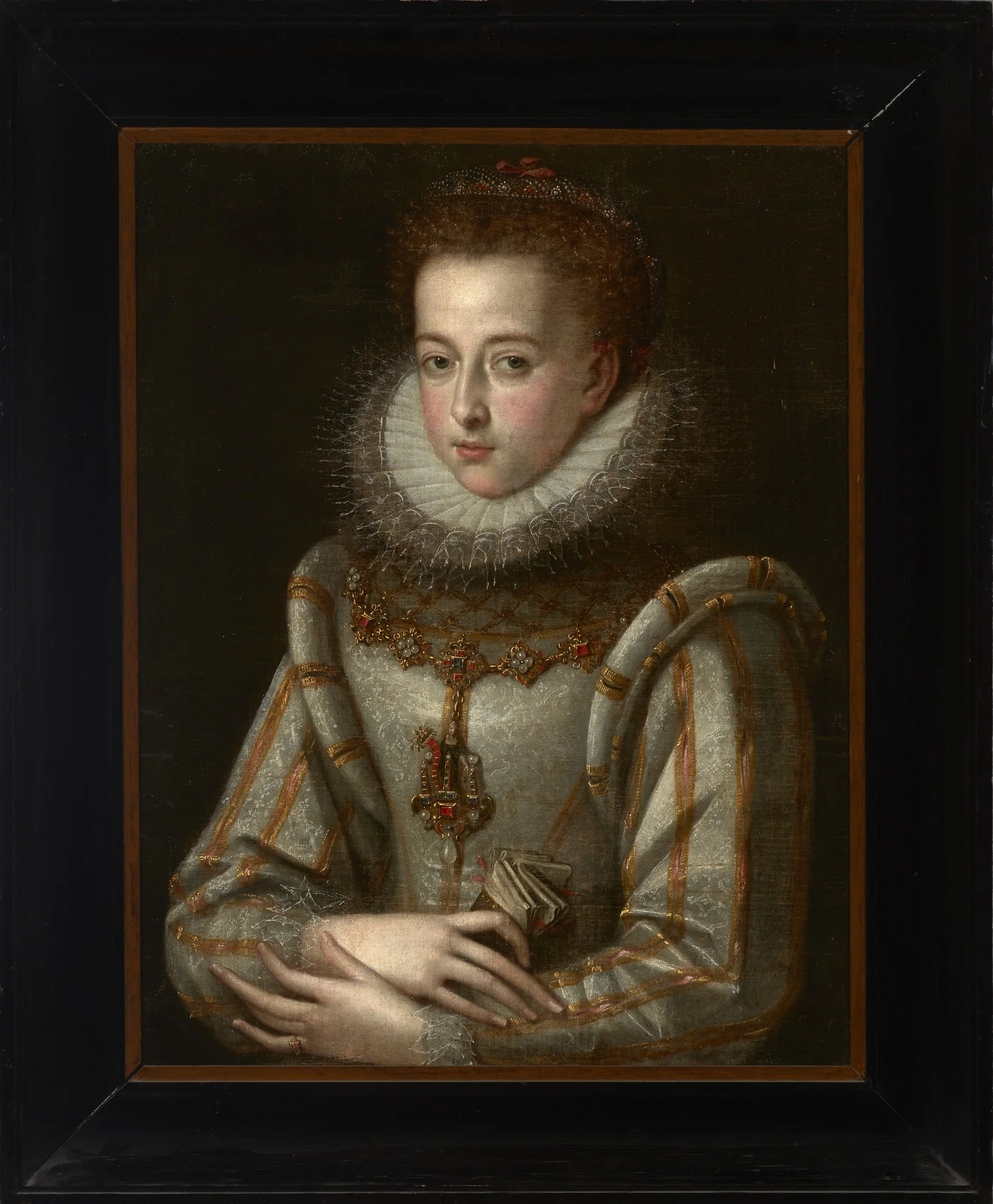 Portrait of a Young Woman, detail