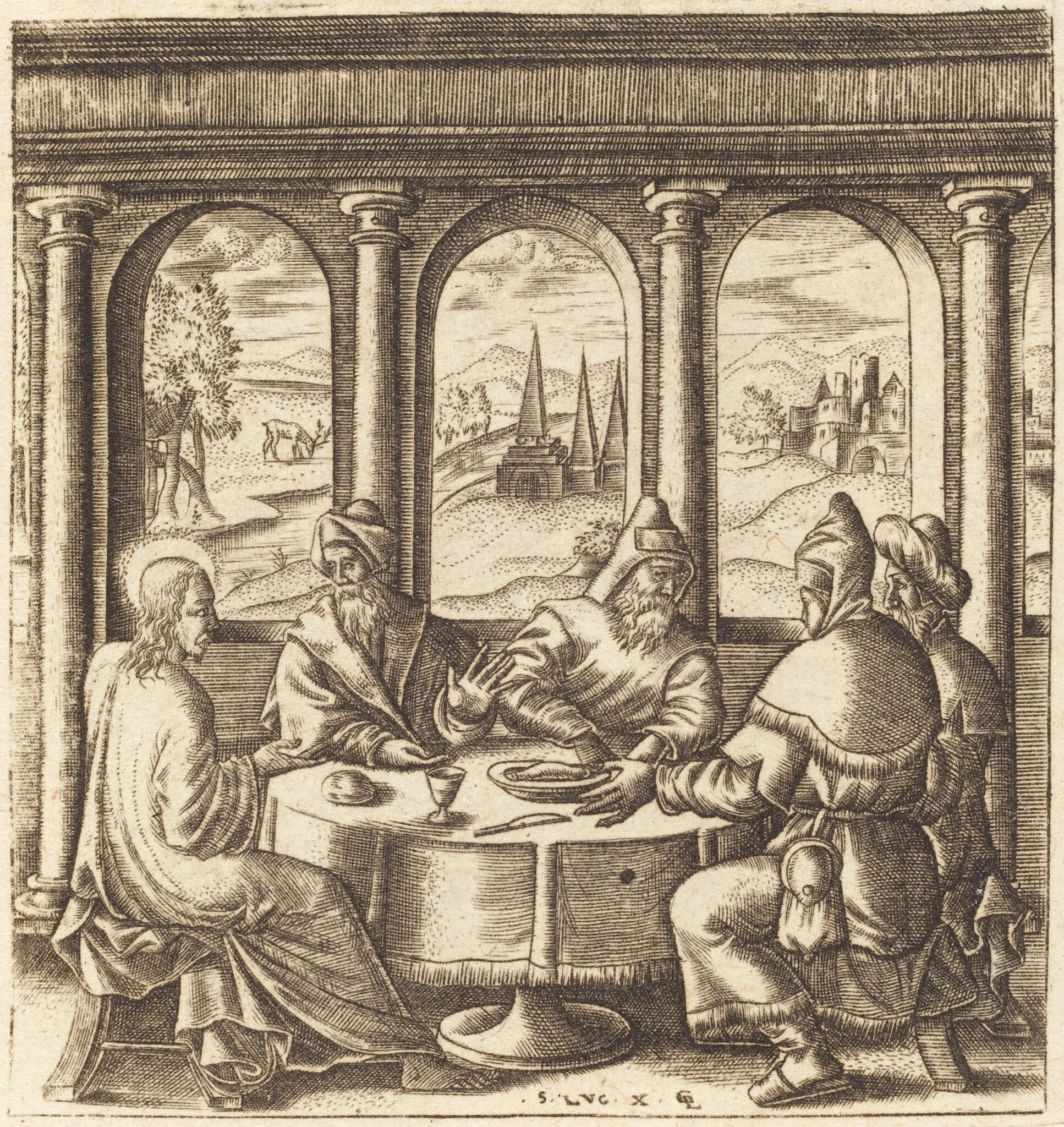 Christ Teaching, detail