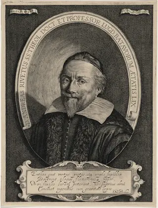 Andreas Rivetus, Doctor of Divinity and Professor, by Hendrik Hondius I, ink, 1611
