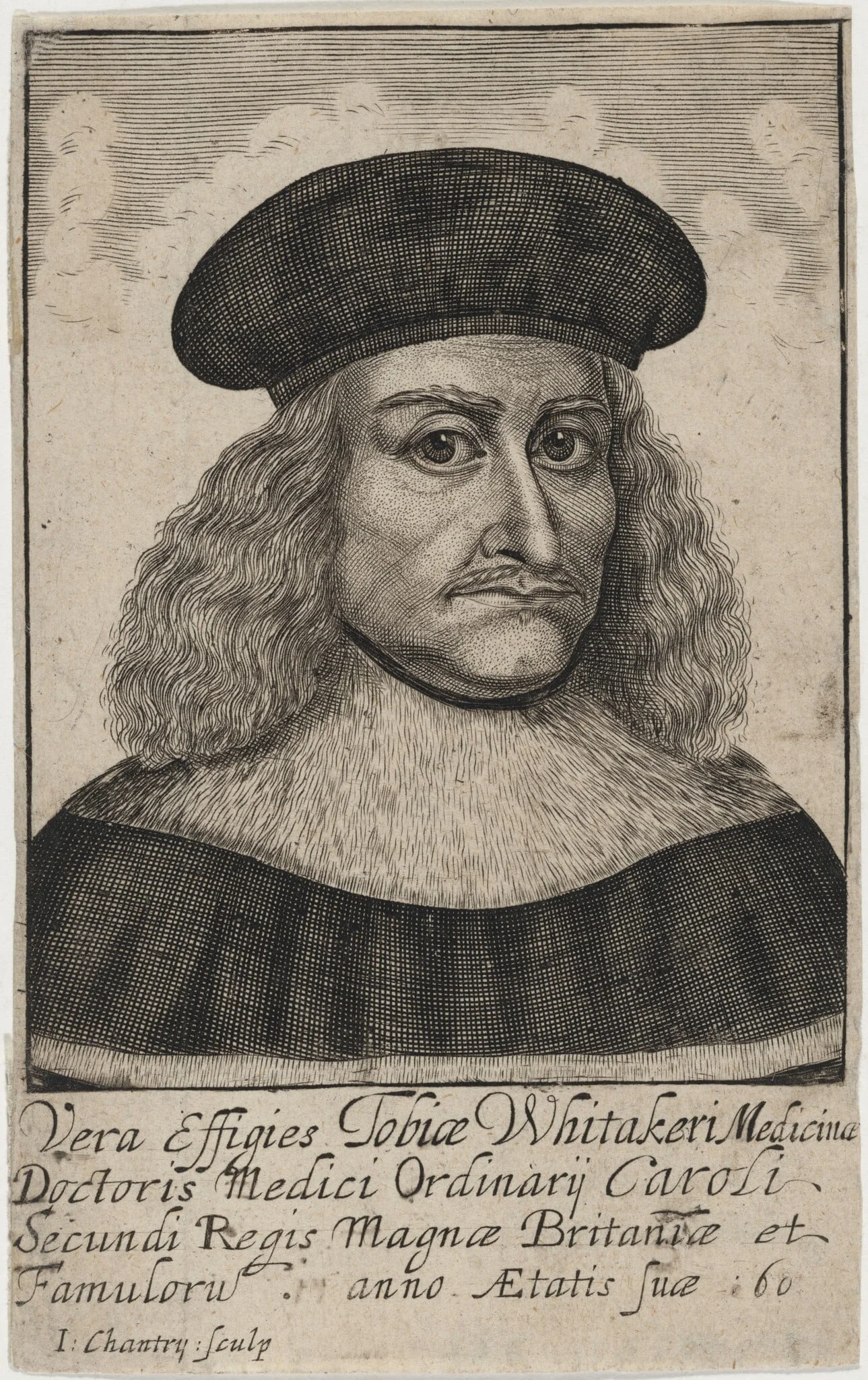 Tobias Whitaker, Physician in Ordinary to the Royal Household, detail