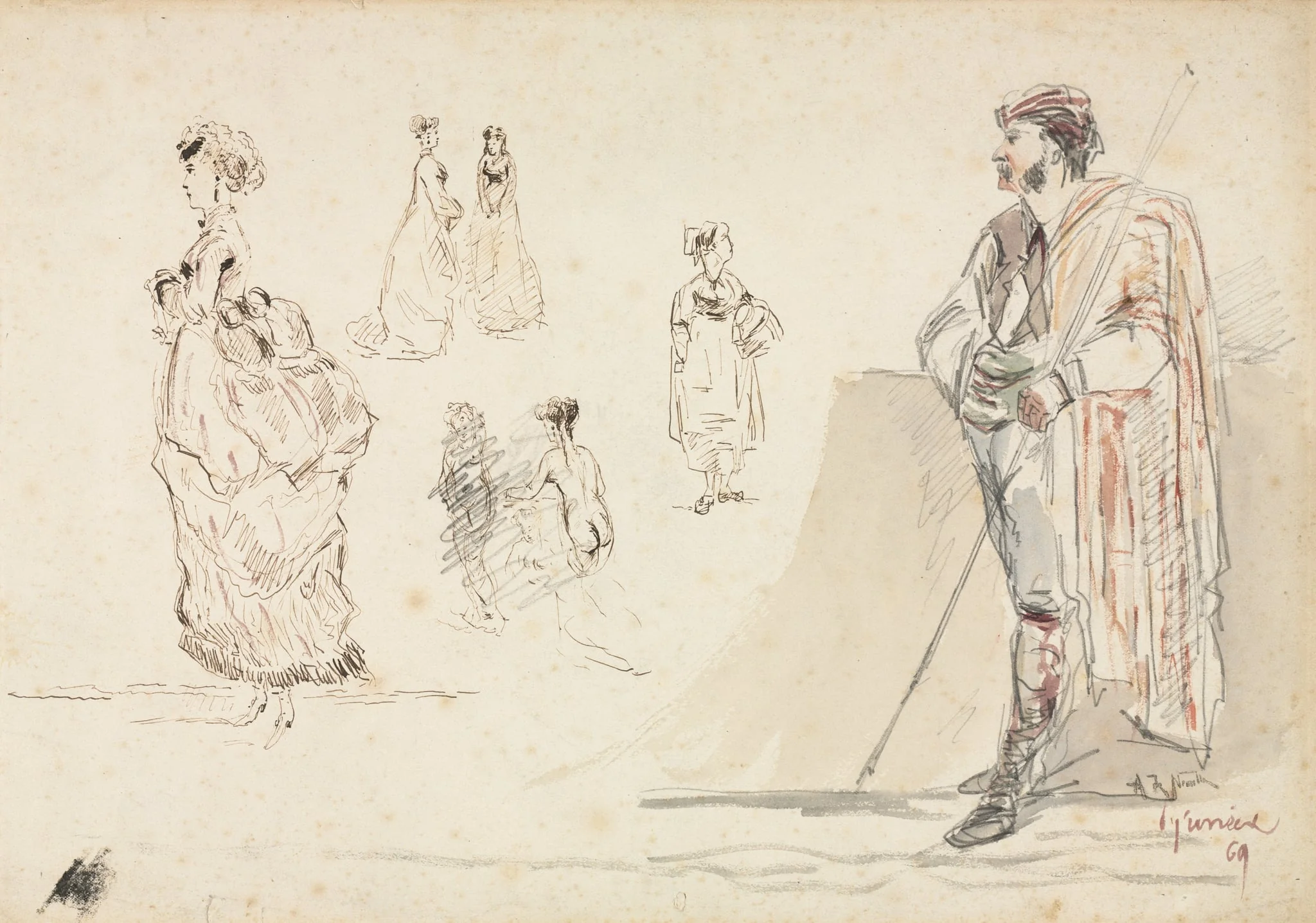 Sketches of Figures, detail