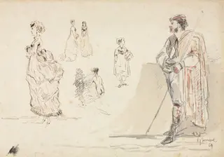 Sketches of Figures, by Alphonse de Neuville, 1869