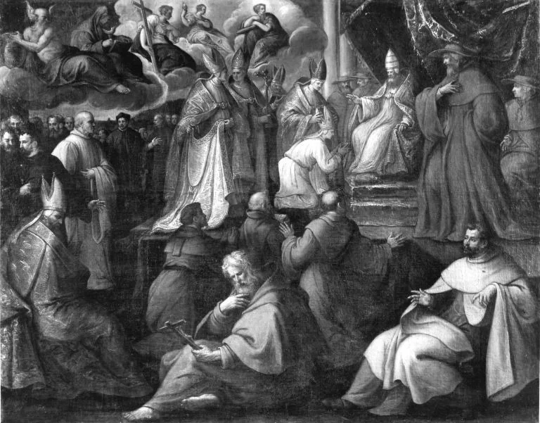 Allegorie auf die Kirche (zugeschrieben), detail