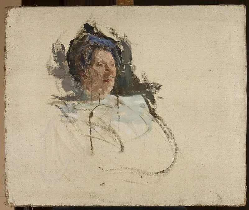 Portrait of Alina Doré, singer, detail