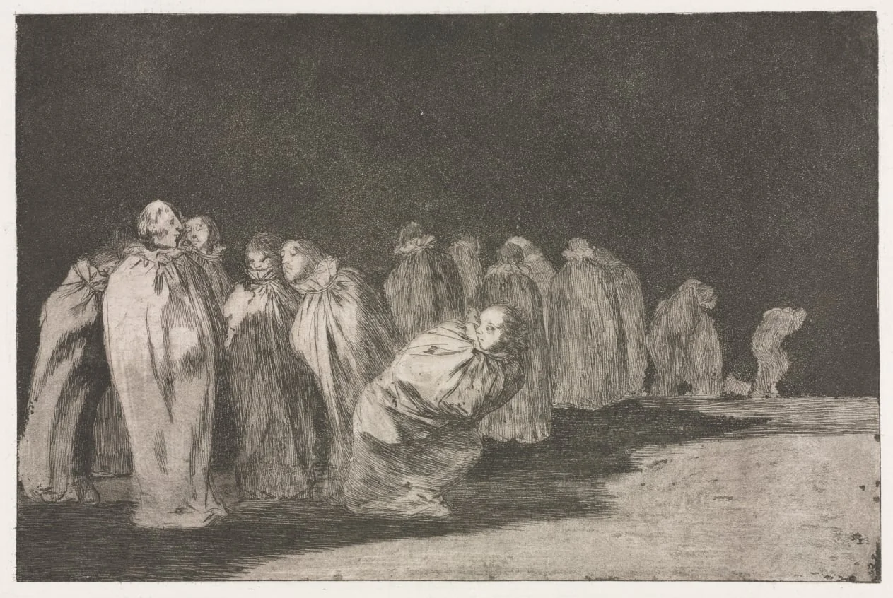 The Proverbs: The Men in Sacks, detail