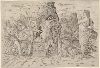 The Entombment, by Andrea Mantegna, ink, 1472
