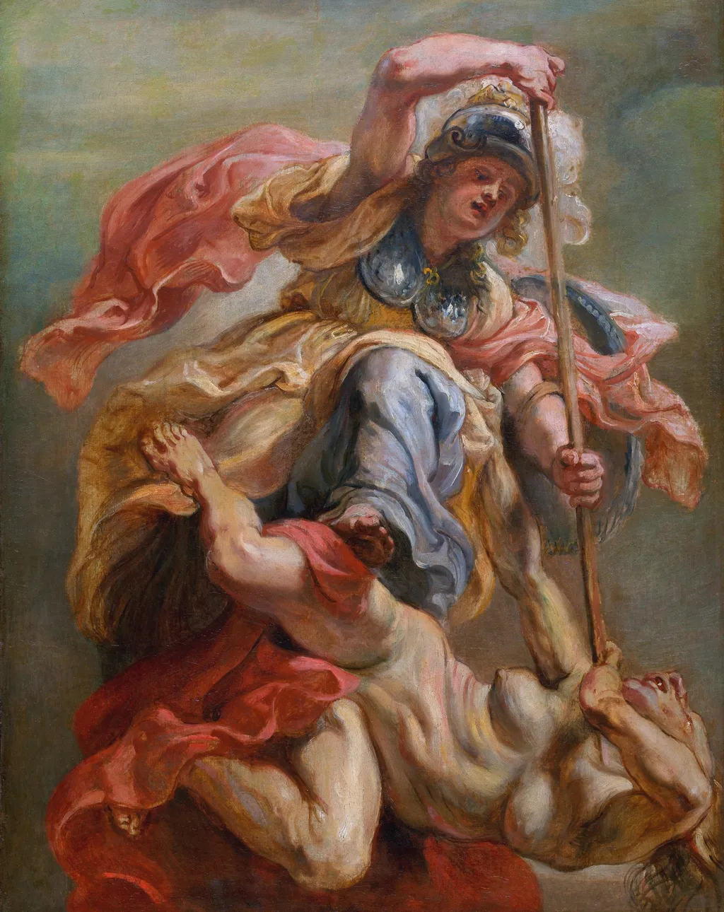 Minerva overcoming Ignorance, by Peter Paul Rubens, oil, 1632