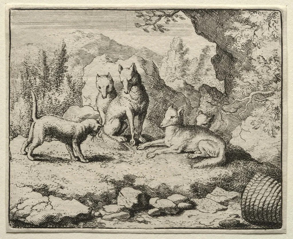 Reynard the Fox:  The Cat Calls Reynard to Court, by Allart van Everdingen, 1662