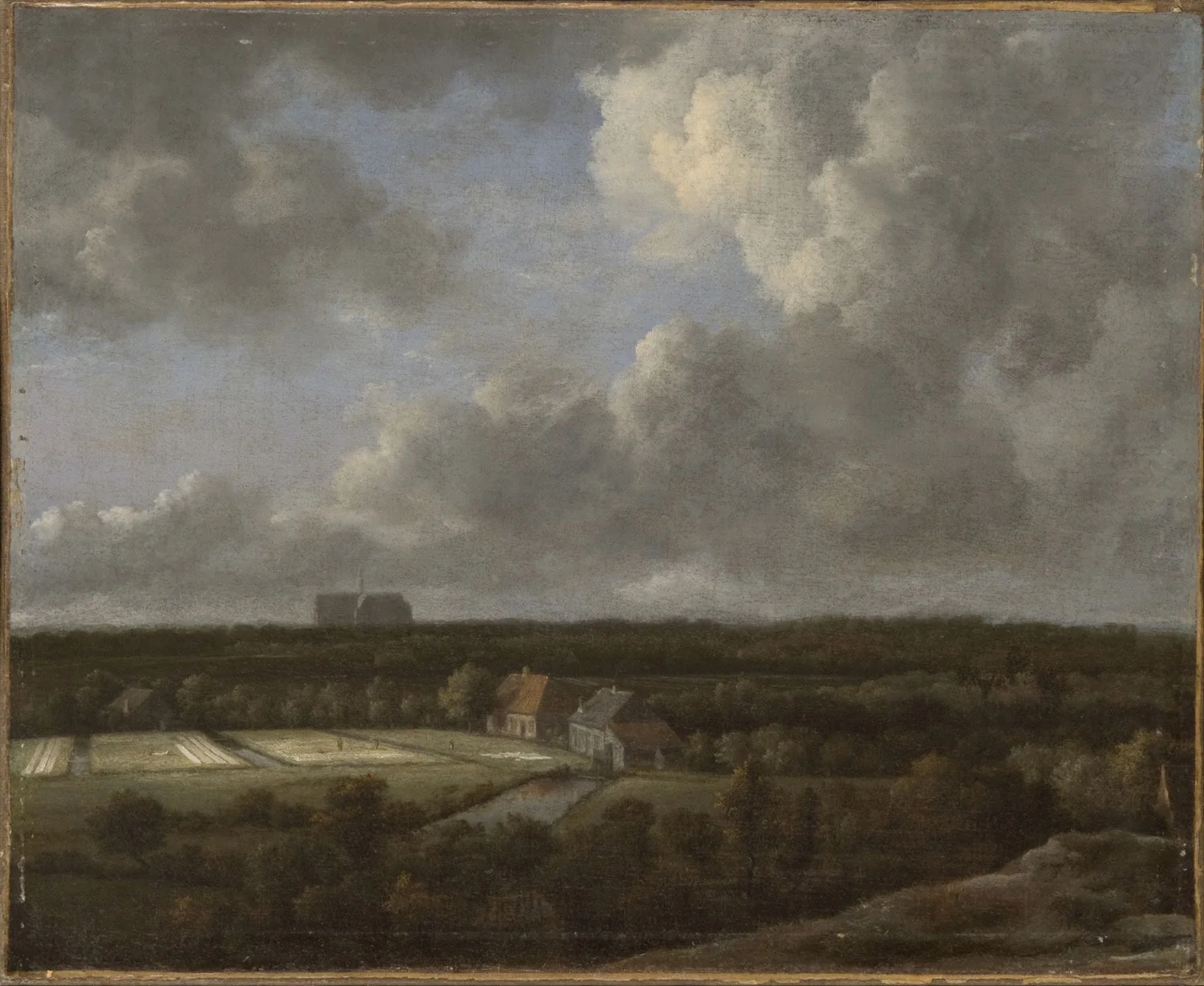 Bleaching Fields to the North-Northeast of Haarlem, detail