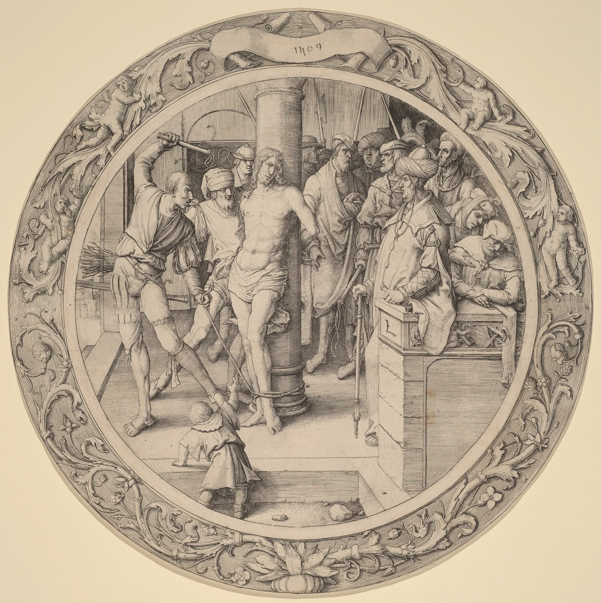 The Flagellation, detail
