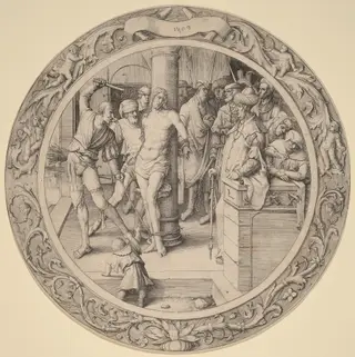 The Flagellation, by Lucas van Leyden, ink, 1509