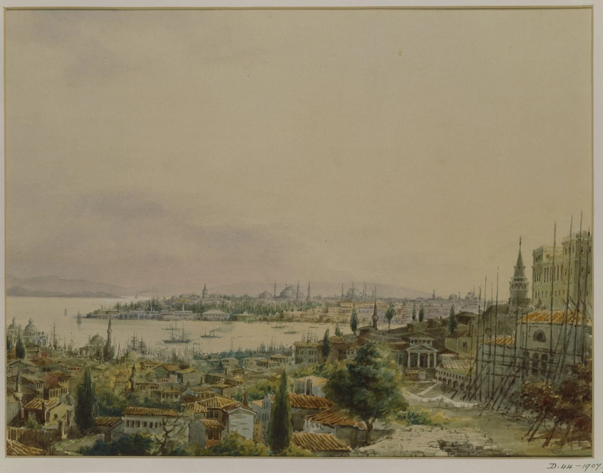 View of Constantinople from Pera, detail