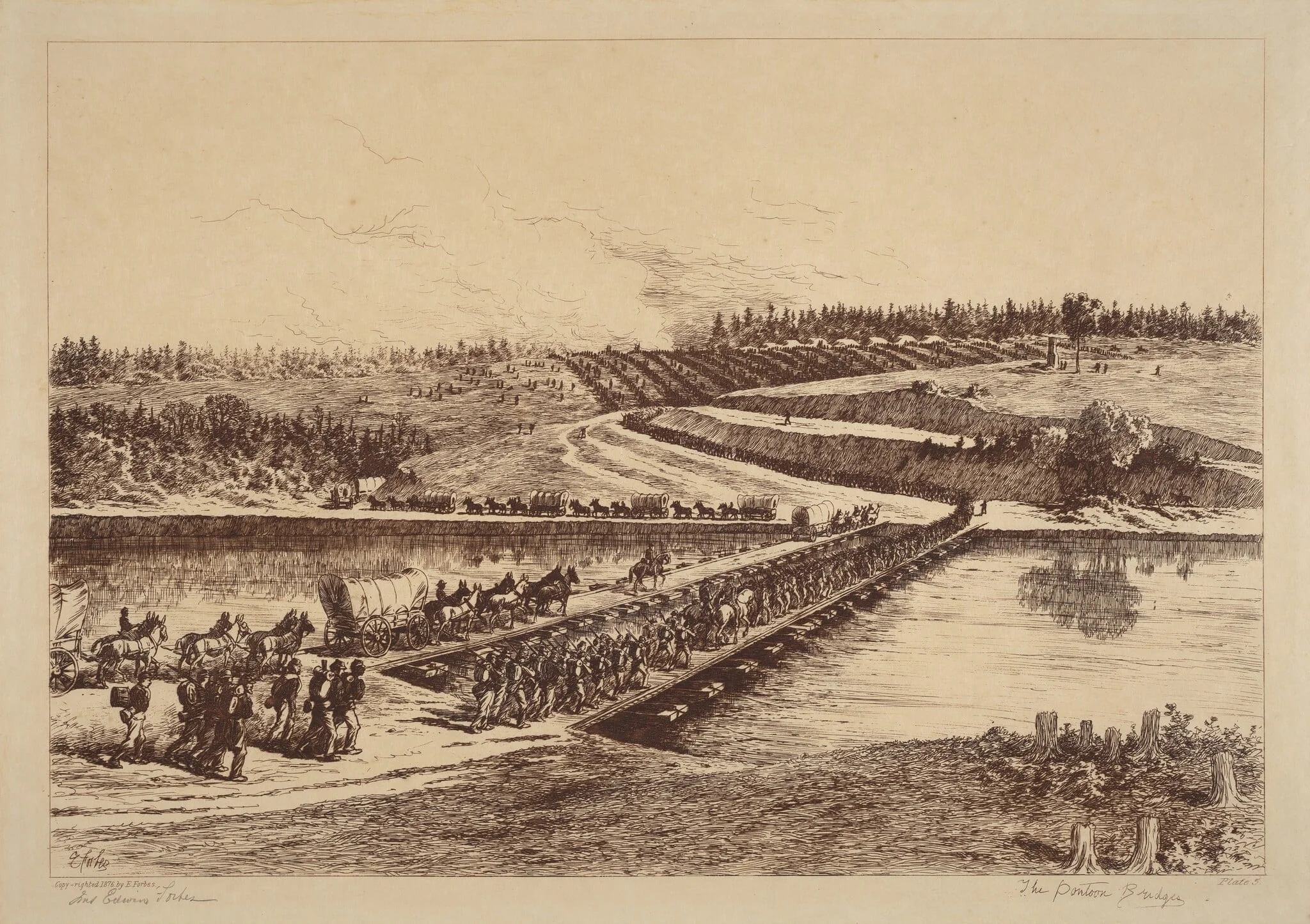 The Pontoon Bridges, detail