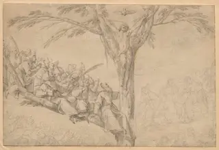 The Crucified Christ as the Tree of Life with Monks and Nuns, by Laurent de La Hyre, 1639